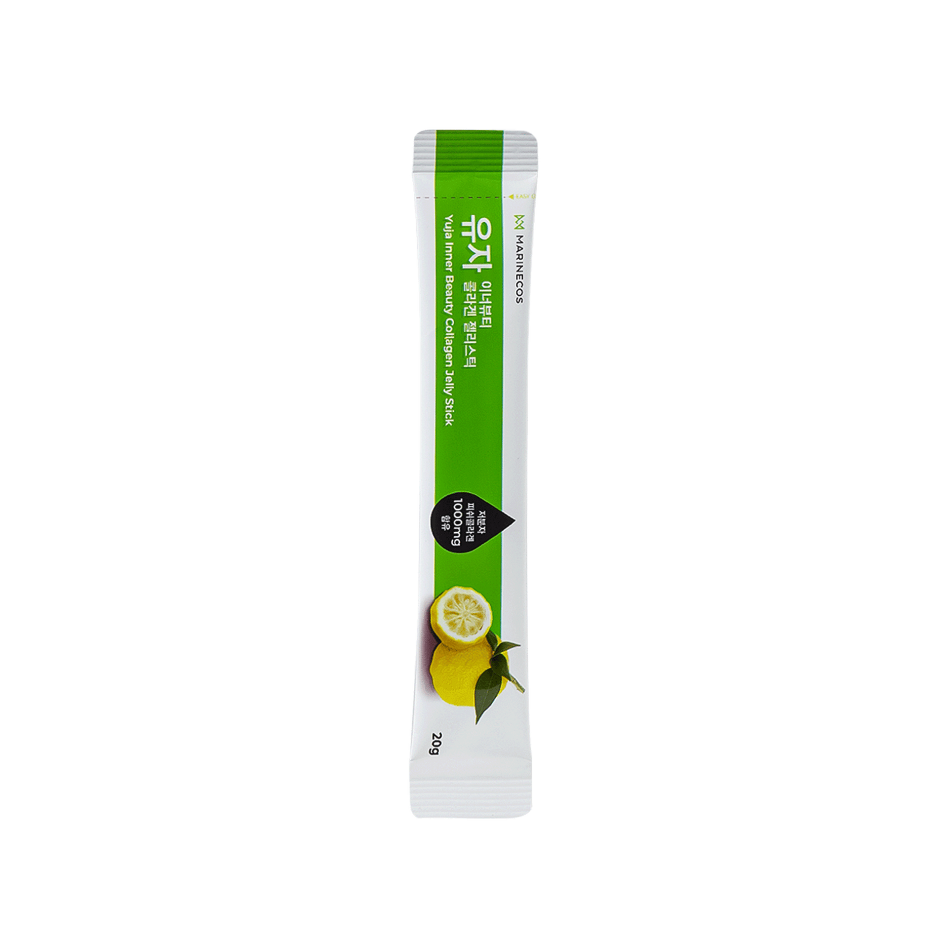 Yuzu Inner Beauty Collagen Jelly Stick 300g 20g x 15pcs with Low-Molecular Fish Collagen 1000mg