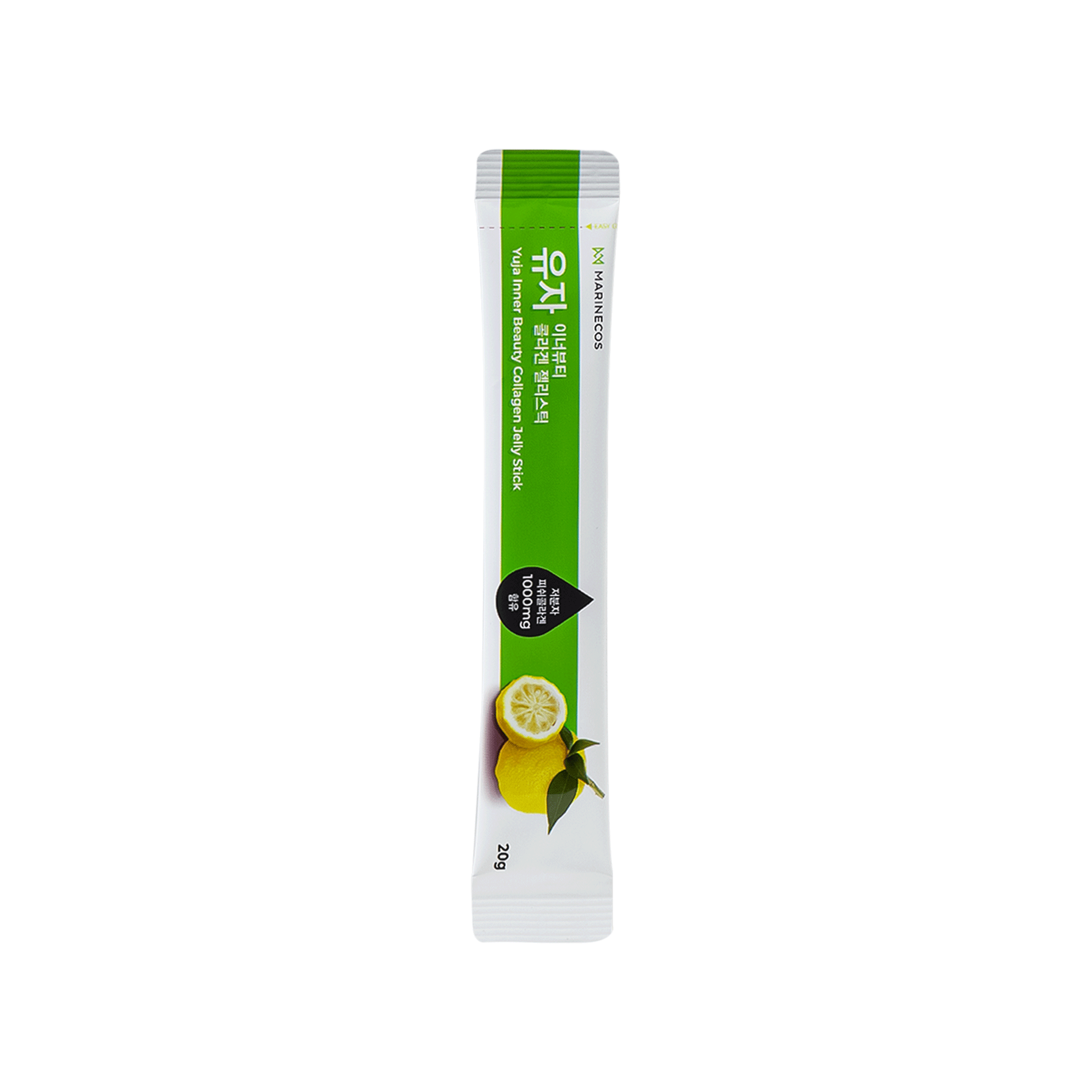Yuzu Inner Beauty Collagen Jelly Stick 300g 20g x 15pcs with Low-Molecular Fish Collagen 1000mg