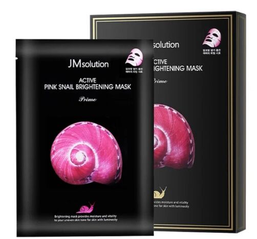 JMSOLUTION ACTIVE PINK SNAIL BRIGHTENING MASK 30ml*10 pices