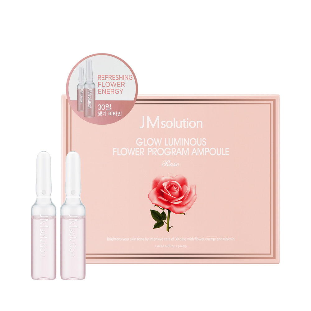 JMSOLUTION GLOW LUMINOUS FLOWER PROGRAM AMPOULE Rose2ml * 30amp