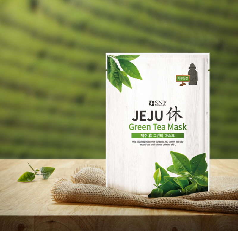 SNP Jeju Rest Green Tea Mask 22ml