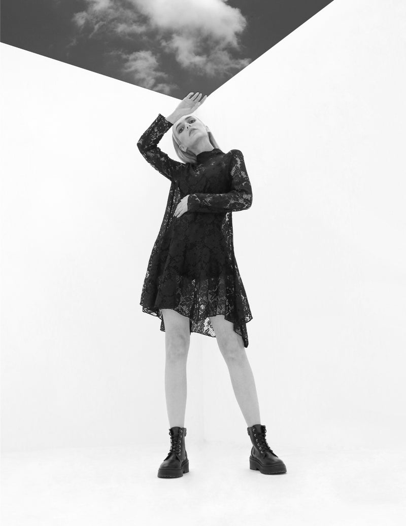 Anarchia Ankle Boots A-1 R Class 220mm 230mm 240mm 250mm Black | Upper: Recycled leather Outsole: Thermo plastic rubber