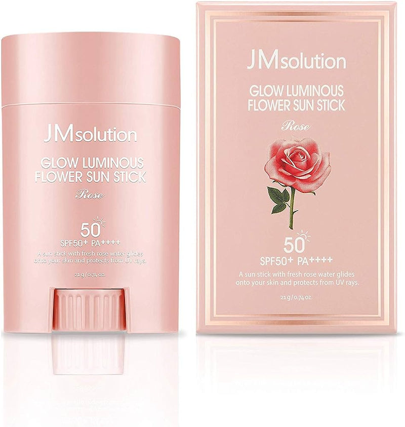 JMSOLUTION GLOW LUMINOUS FLOWER SUN STICK Rose X Disney MINI21g
