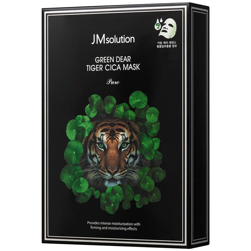 JMSOLUTION GREEN DEAR TIGER CICA MASK PURE 30ml*10 pices