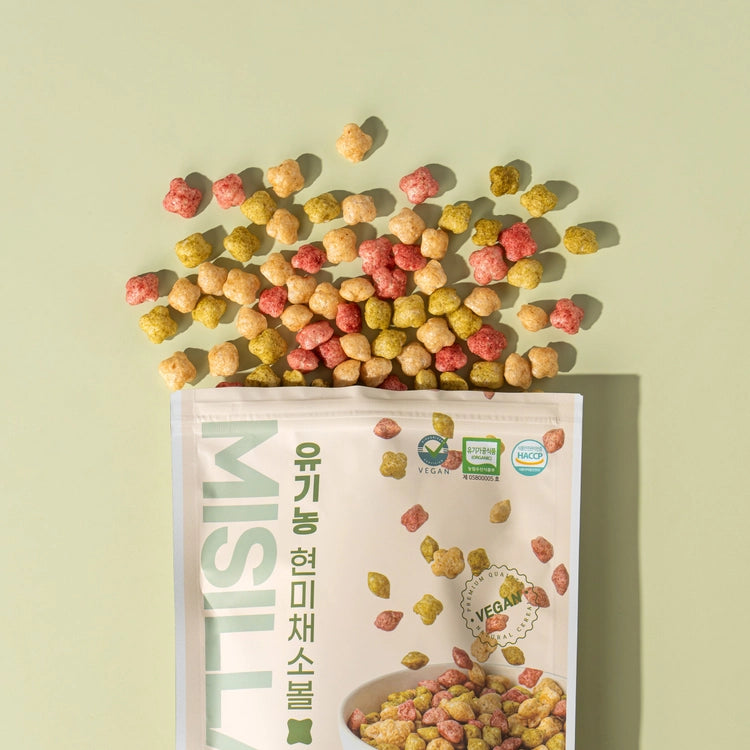 MISILLAN Organic Brown Laver Rice Vegan Cereal 70g Made in Korea