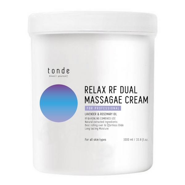 tonde Relax RF Dual Massage CREAM 1000ml | For professional, Dual Massage Cream that can use for handling massage & beauty device car