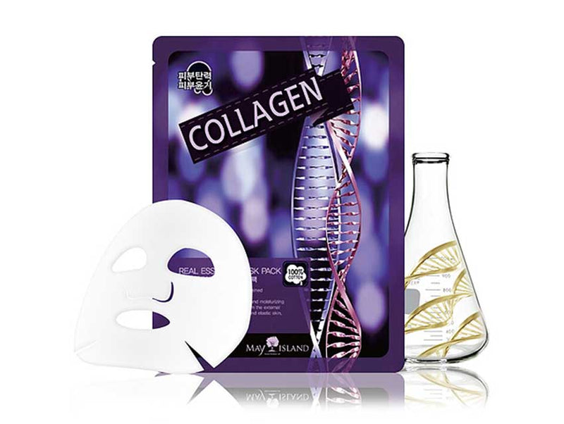MAY ISLAND Real Essense Collagen Mask Pack 25mlx10pcs
