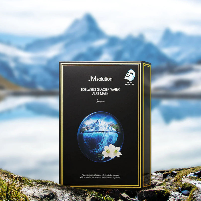 JMSOLUTION EDELWEISS GLACIER WATER ALPS MASK SNOW 30ml*10 pices