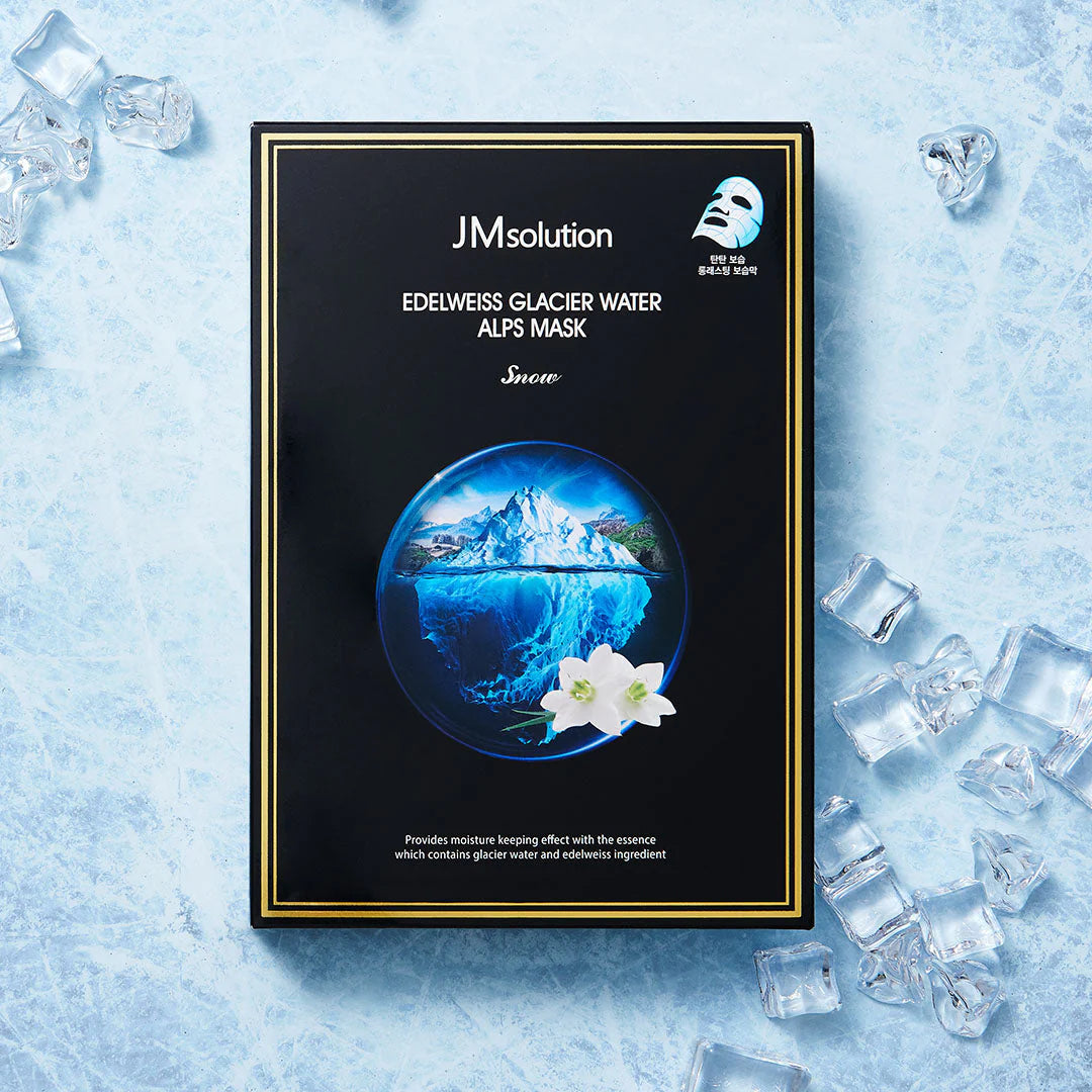 JMSOLUTION EDELWEISS GLACIER WATER ALPS MASK SNOW 30ml*10 pices
