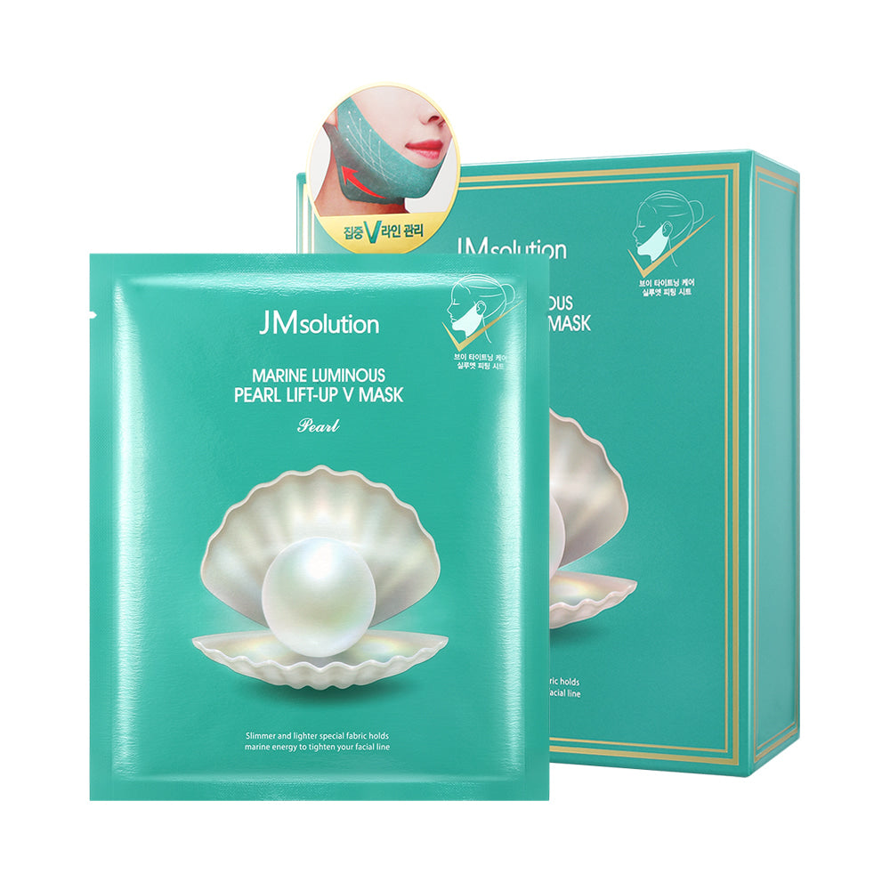 JMSOLUTION MARINE LUMINOUS PEARL LIFT-UP V MASK Pearl 19g*10 pices