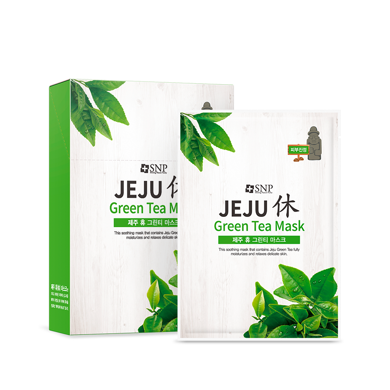SNP Jeju Rest Green Tea Mask 22ml