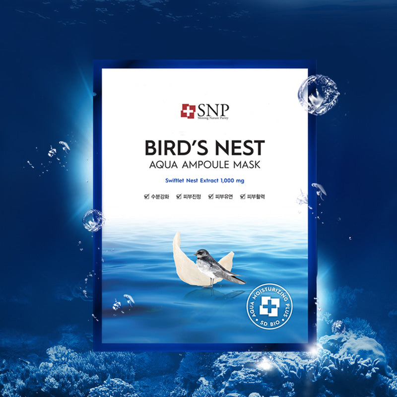 SNP Bird's Nest Aqua Ampoule Mask (Ver.6) 25ml