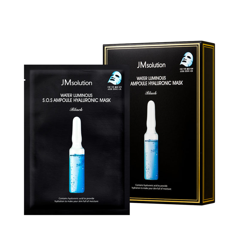 JMSOLUTION WATER LUMINOUS S.O.S AMPOULE HYALURONIC MASK PLUS30ml*10 pices