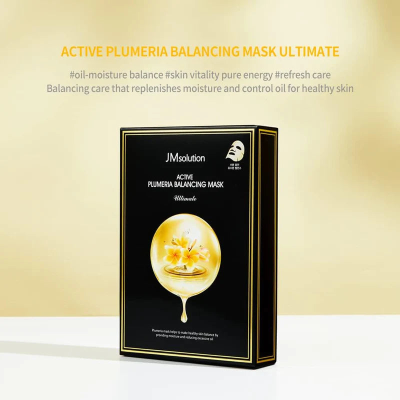 JMSOLUTION ACTIVE PLUMERIA BALANCING MASK ULTIMATE30ml*10 pices