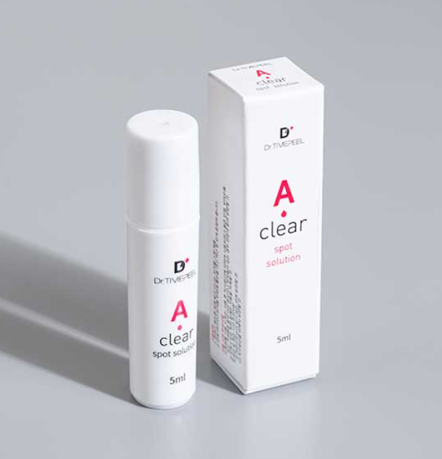 Dr.TIMEPEEL A Clear Spot Solution 5ml Treatment of ACNE FOR ALL SKIN TYPES  Spcialized ACNE SPOT TREATMENT