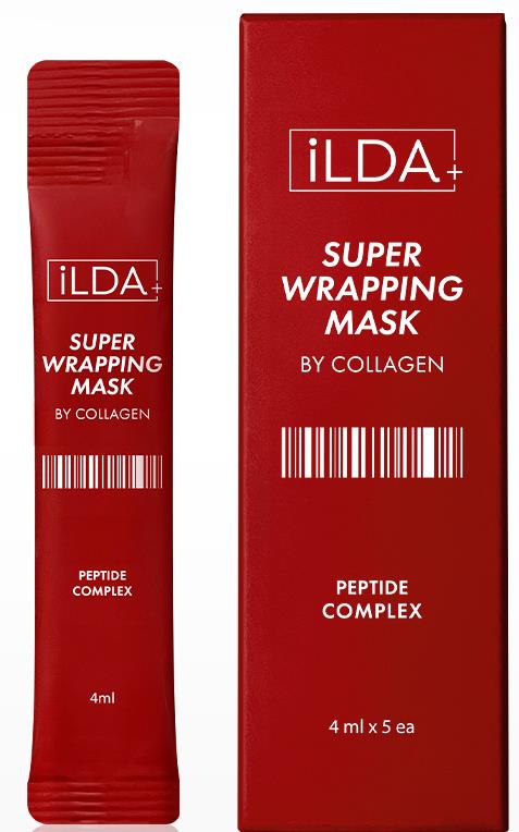 iLDA Super Wrapping Mask 4ml X 5 pieces Dewy Collagen Peptide Mask for Dull & Sagging Skin | Dermatologically tested