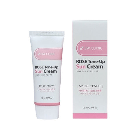 3W CLINIC Rose Tone Up Sun Cream  70ml SPF50+ PA+++