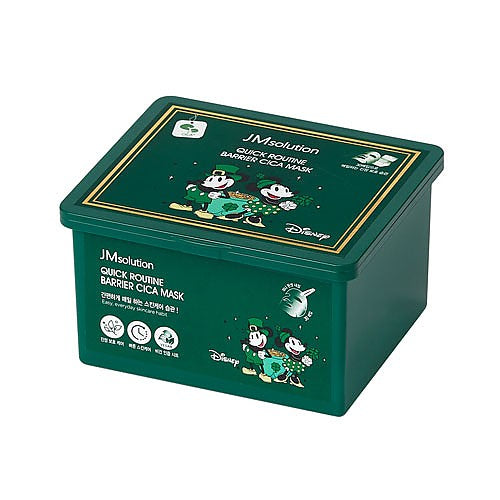 JMSOLUTION DISNEY QUICK ROUTINE BARRIER CICA MASK 30pices  (350ml)