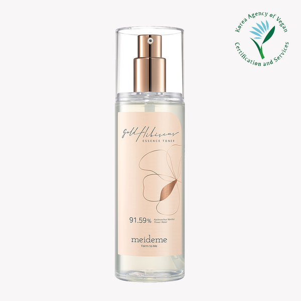 meideme Vegan Gold Hibiscus Essence Toner 180ml | Contains 91.59% of Gold Hibiscus extract