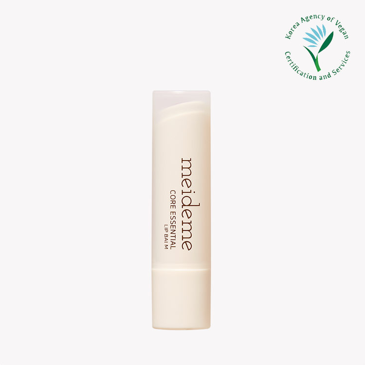 meideme Vegan Core Essential Lip Balm 4g - Gold Hibiscus | Heart-shaped core with concentrated lip butter and transparent shell with concentrated oil provides moisturizing