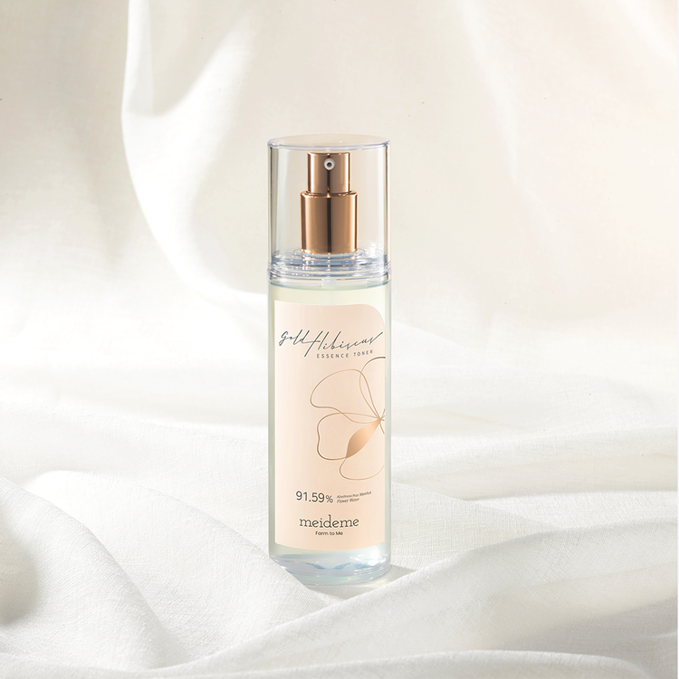 meideme Vegan Gold Hibiscus Essence Toner 180ml | Contains 91.59% of Gold Hibiscus extract