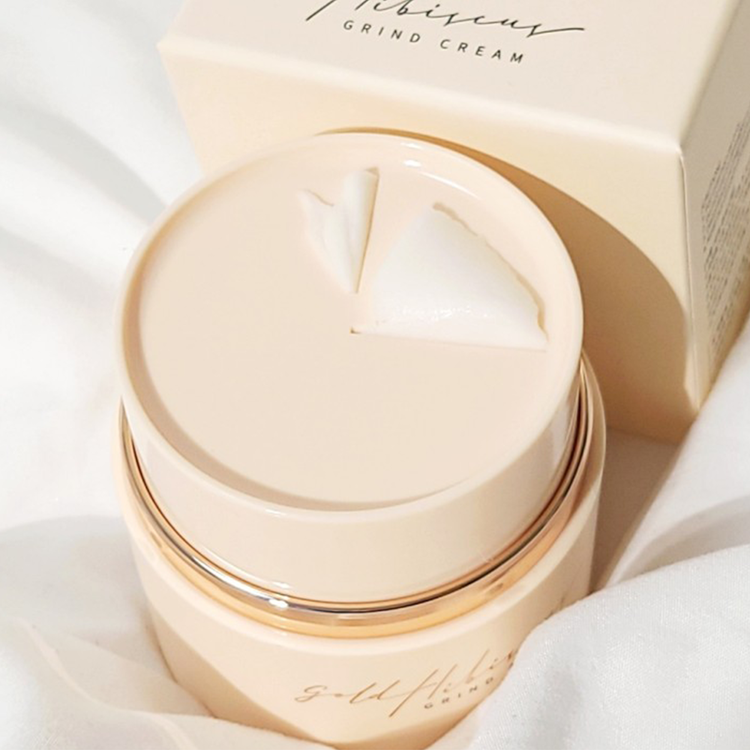 meideme Vegan Gold Hibiscus Grind Cream 45g | Plant-based collagen balm for anti-wrinkles, firming lifting