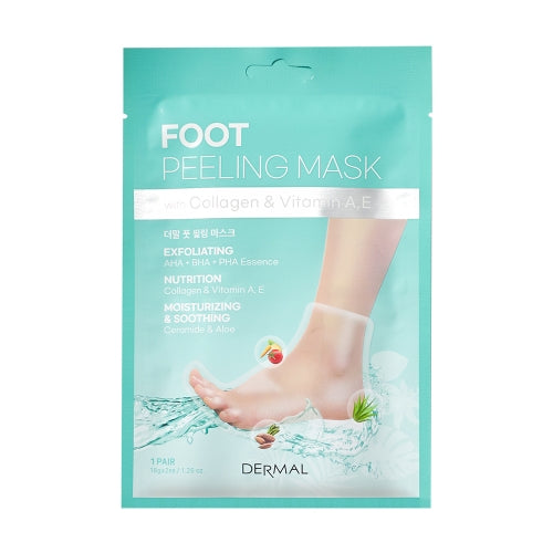DERMAL Foot Peeling Mask Exfoliating AHA BHA PHA  Foot Care