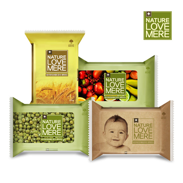 NATURE LOVE MERE Baby Laundry Soap 200g 4types: Mung bean/ Fruit/ Grain/Original