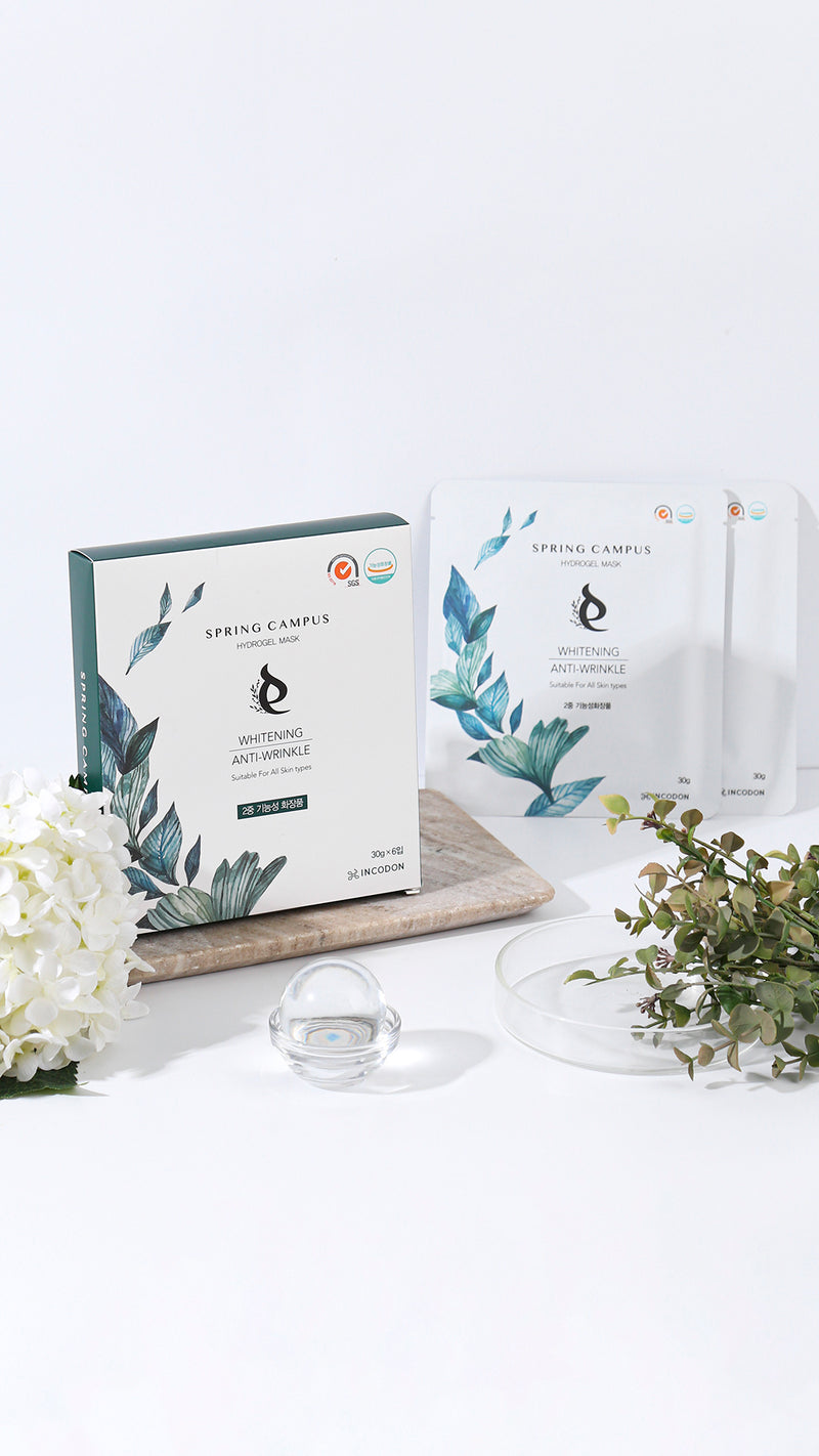 Spring Campus Hydrogel Mask (30g x 6ea) [Wrinkles Improvement | Skin Nourishment | Skin Whitening | Trouble Acne Skin Trouble]