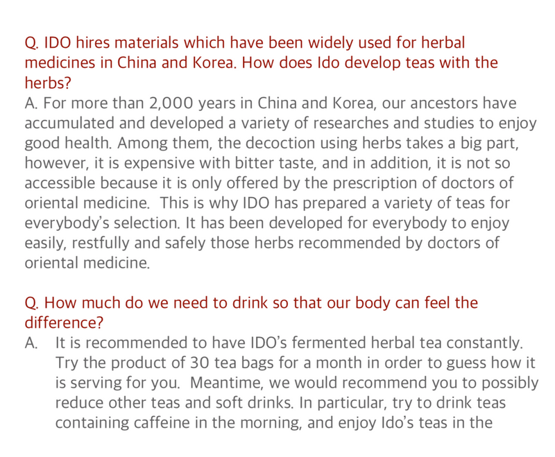 IDO Korean light detox tea - Dotrade Express. Trusted Korea Manufacturers. Find the best Korean Brands