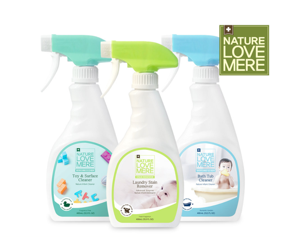 NATURE LOVE MERE Laundry Stain Remover /Bath Tub Cleaner/ Toy& & Surface Cleaner Spray Type 400ml