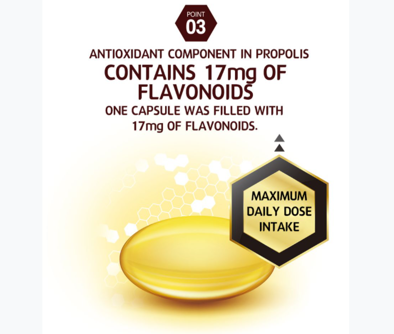 HANMI NATURAL NUTRITION Propolis Premium 600mg x 30 Capsule 18g