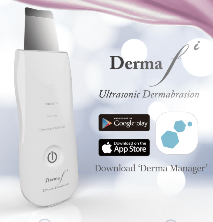 Derma F Derma F i (Sliver) +App(iOS, Android) - Ultrasonic Dermabrasion, Treat ...