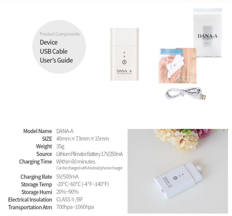DANA-A Skin Care Device (CE, KFDA Certified)