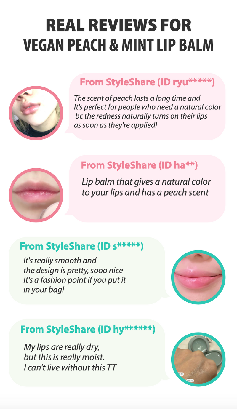 Campus Blossom Macaroon Lip Balm Mint 3.5g [Vegan|Lip|Cica|Colorless|Soothing|Calming Down|Mint Amora|Moisturizing]
