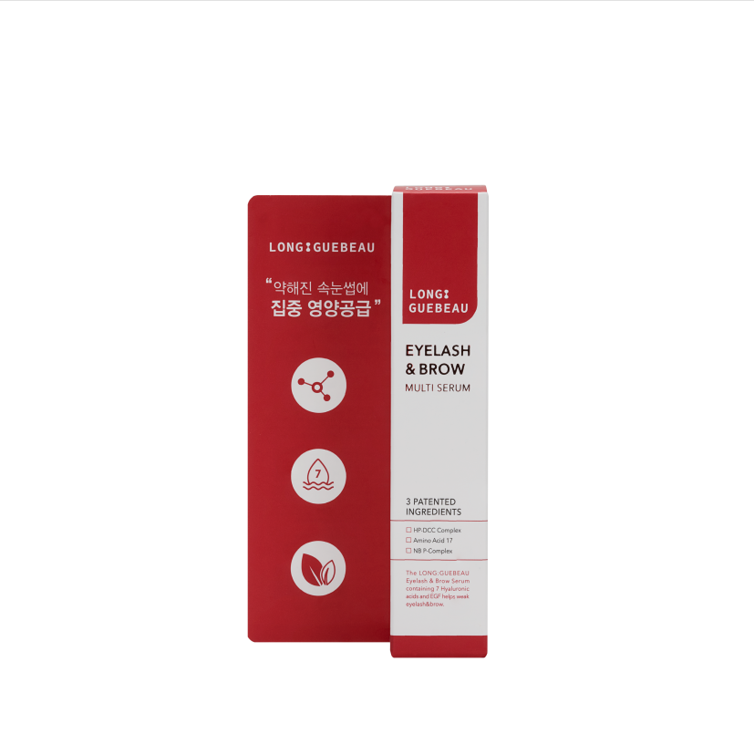 Long Guebeau Eyelash & Brow Multi Serum 10g | Multi-serum nutrient that cares of eyelashes, eyebrows, and skin around the eyes