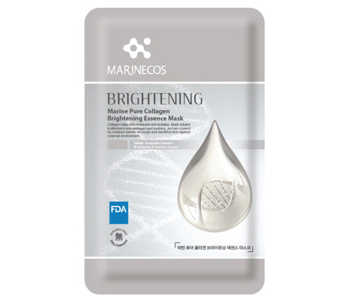 MARINECOS Marine Collagen Brightening Essence Mask - Pack of 10