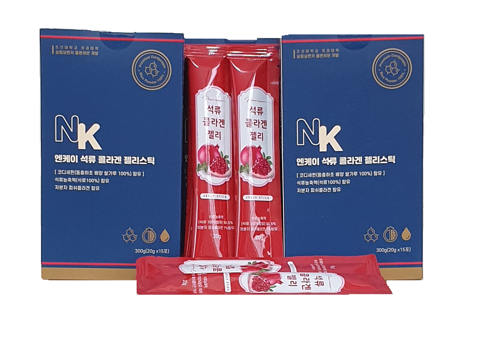 NK Pomegranate Collagen Jelly Stick 300g 20gX15ea Collagen Low Calorie Healthy Supplements