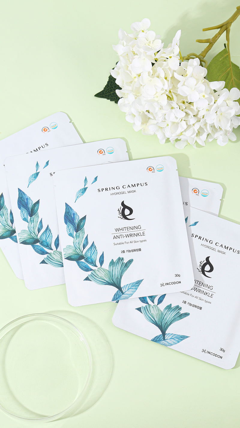 Spring Campus Hydrogel Mask (30g x 6ea) [Wrinkles Improvement | Skin Nourishment | Skin Whitening | Trouble Acne Skin Trouble]