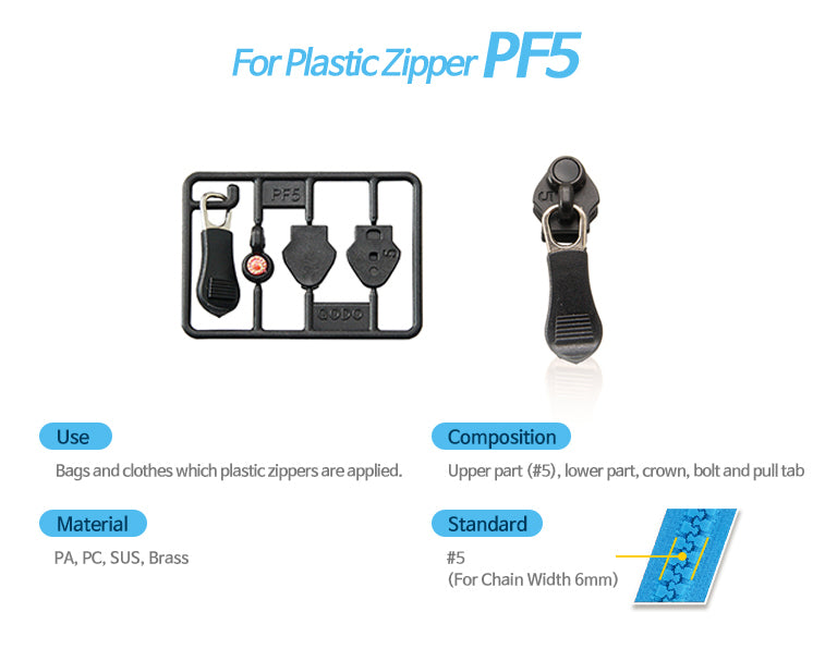 ZIPPY56 zipper 4 in 1 set
