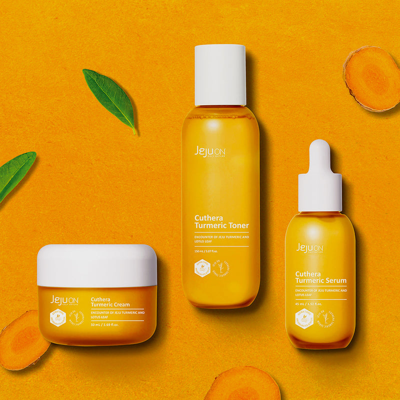 JEJUON Cuthera Turmeric 3 Species Set (Toner+Serum+Cream)