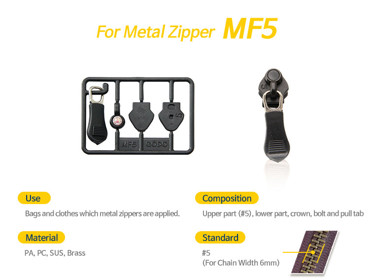 ZIPPY56 zipper 4 in 1 set