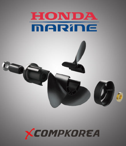XCOMP HONDA D 60~130 HP Set + Hub Kit Blade Replaceable Propeller for Outboard