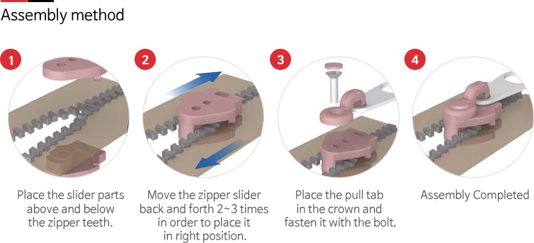 ZIPPY56 zipper 4 in 1 set