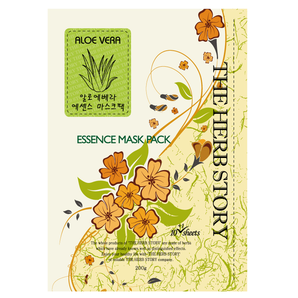 Aloe Vera Essence Mask  (10 sheets / 200g) x 5 boxes - Dotrade Express. Trusted Korea Manufacturers. Find the best Korean Brands