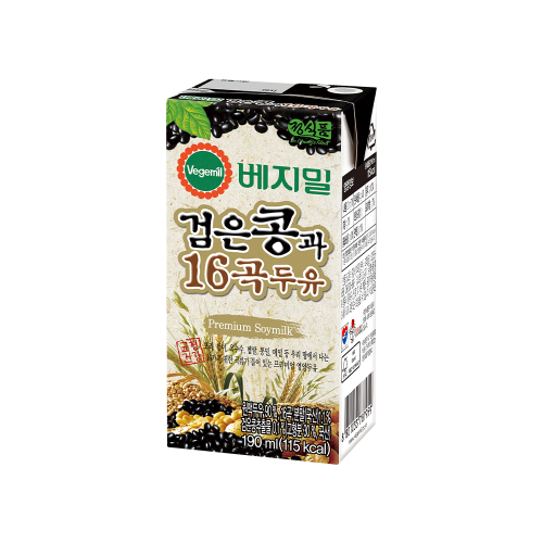 Vegemil Blackbean & 16 Grains of Soymilk 190ml x 48pcak