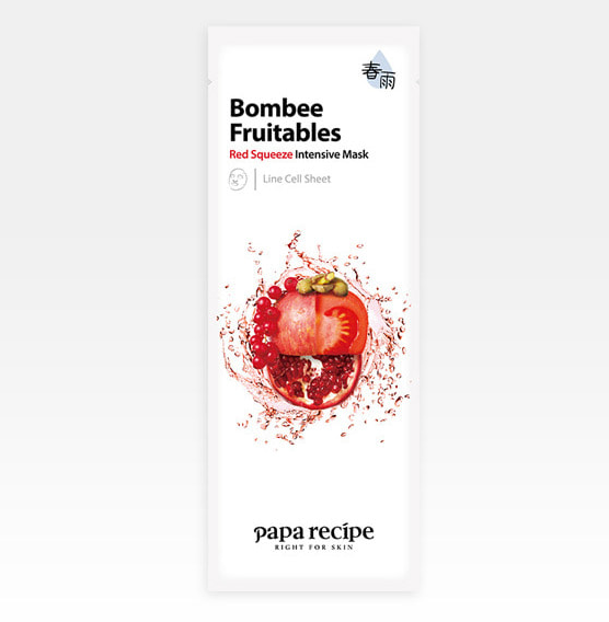 Papa Recipe Bombee Fruitables Red Squeeze Intensive Mask x 10 pieces
