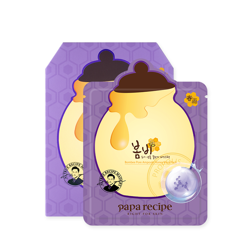 Papa Recipe Bombee Pore Ampoule Honey Mask Pack 1Box (10 Pieces)