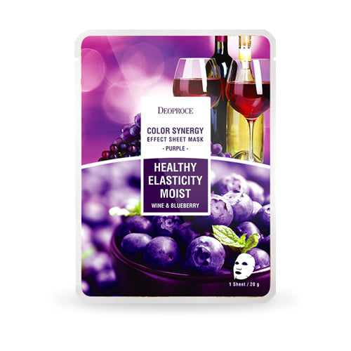 Color Synergy Effect Sheet Mask Purple 20g / 10 sheets - Dotrade Express. Trusted Korea Manufacturers. Find the best Korean Brands