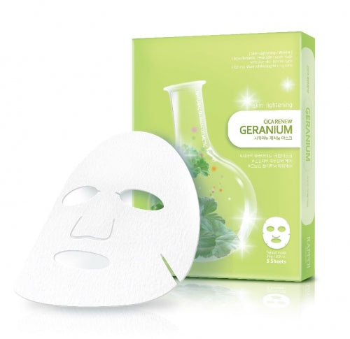 RAPPOL Cica Renew Geranium Mask Sheets - Pack of 5